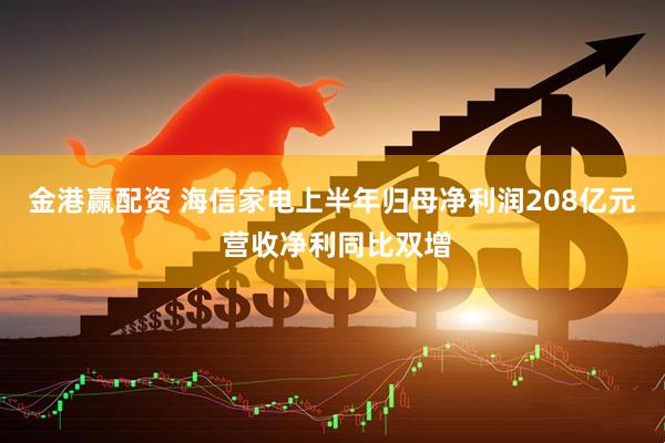金港赢配资 海信家电上半年归母净利润208亿元 营收净利同比双增